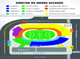 Confira o esquema de acesso do torcedor no Arruda