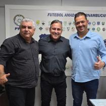 FPF recebe visita do presidente da Liga Desportiva Garanhuense