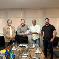 Federação Pernambucana de Futebol recebe novo secretário de esportes de Goiana