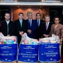 Solidariedade em campo: alimentos arrecadados com apoio da FPF são entregues a instituições sociais de Pernambuco