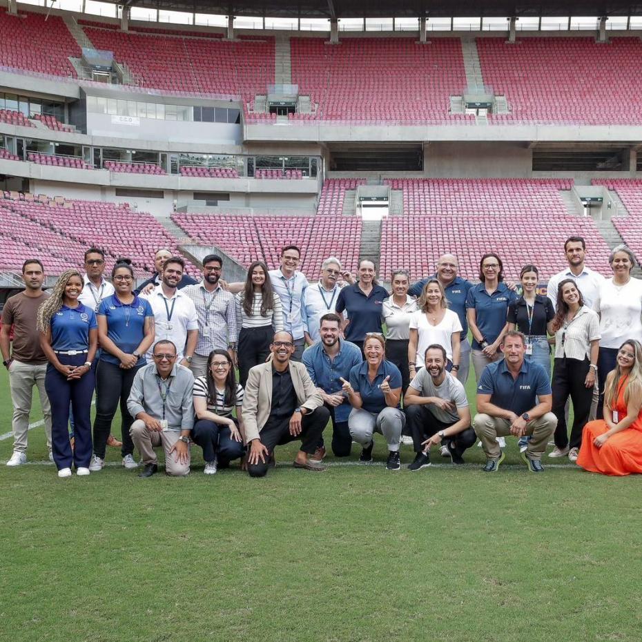 Arena de Pernambuco recebe segunda inspeção como candidata a sede da Copa do Mundo Feminina da FIFA 2027