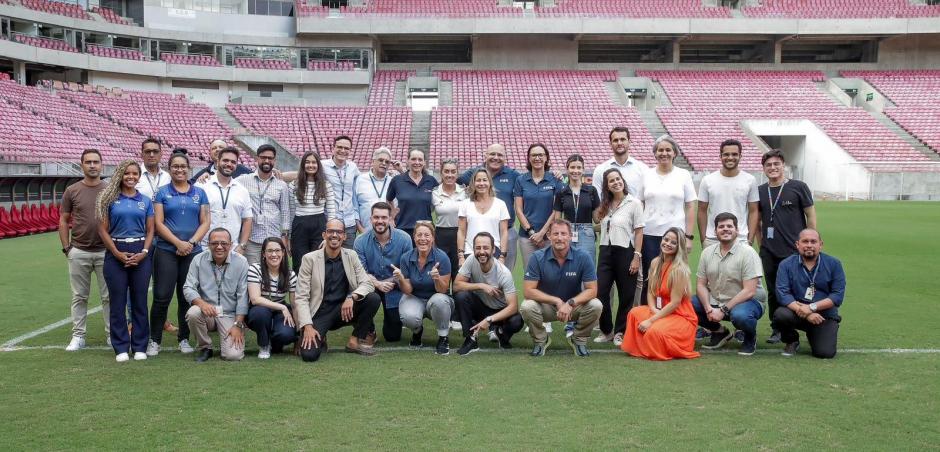 Arena de Pernambuco recebe segunda inspeção como candidata a sede da Copa do Mundo Feminina da FIFA 2027