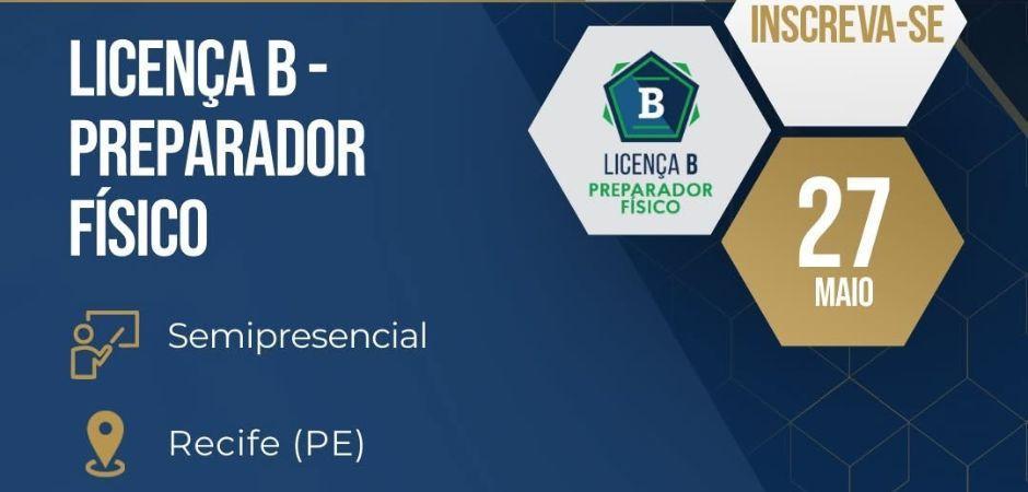 CBF abre inscrições para cursos de Licença B de preparador físico no Recife