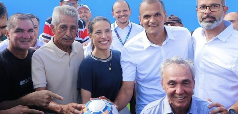 Bom Jardim inaugura estádio com presença da FPF e da governadora