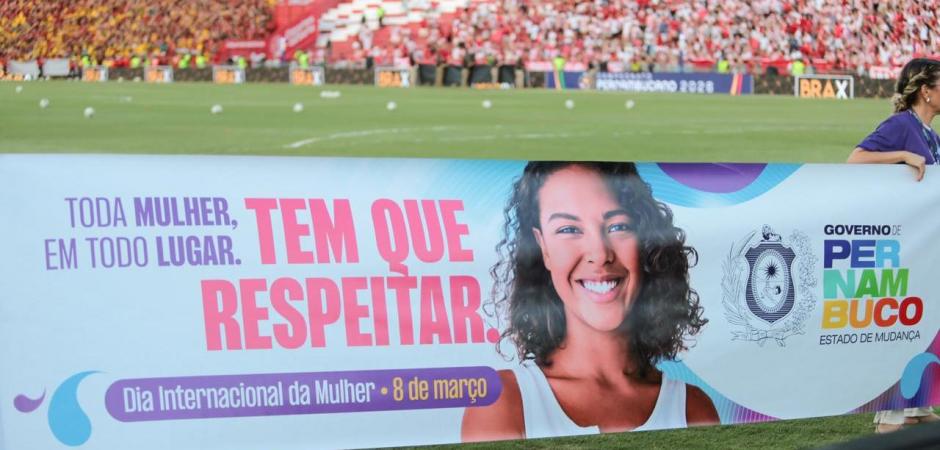 Final do Pernambucano vira palco de conscientização social nos Aflitos