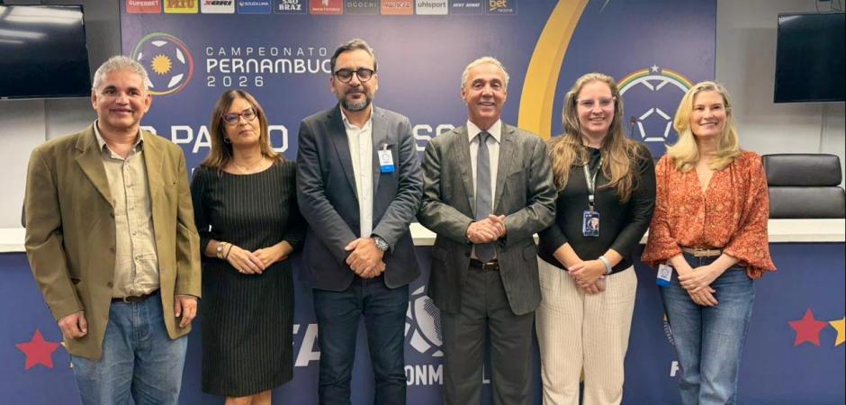 FPF debate ações de acolhimento e responsabilidade social em reunião com Uninassau e Juizado do Torcedor