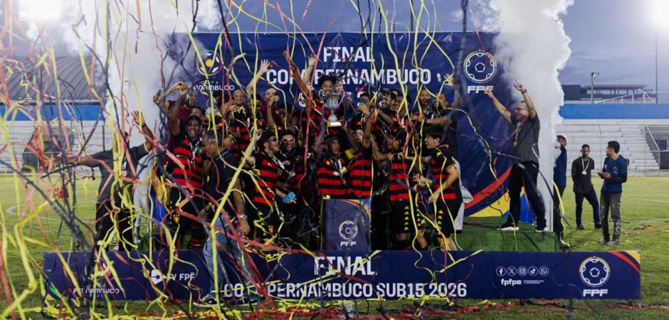 Sport vence Tubarões e é tricampeão da Copa Pernambuco Sub15