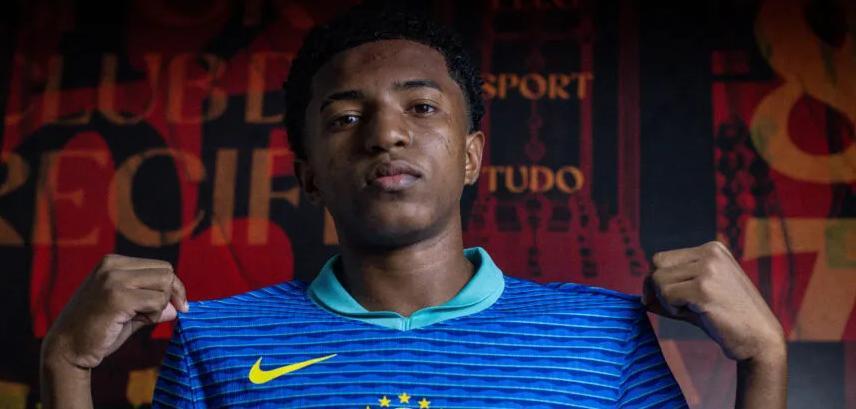 Yan Borges, do Sport, é convocado para amistosos da Seleção Brasileira Sub15