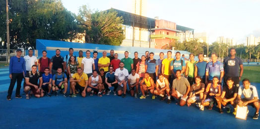 Alunos do curso de arbitragem realizam prova física