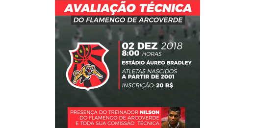 Flamengo de Arcoverde convoca atletas para avaliação técnica