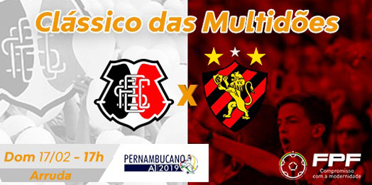 Clássico das Multidões abre a 6ª rodada do PE 2019