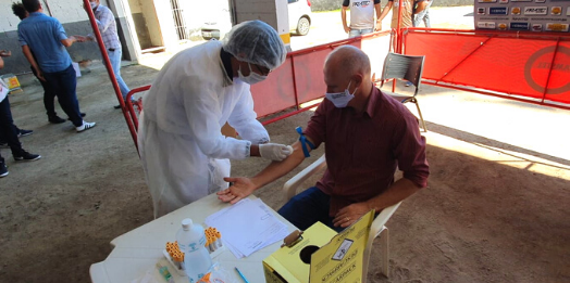 Central realizou testes para Covid-19 nesta quarta