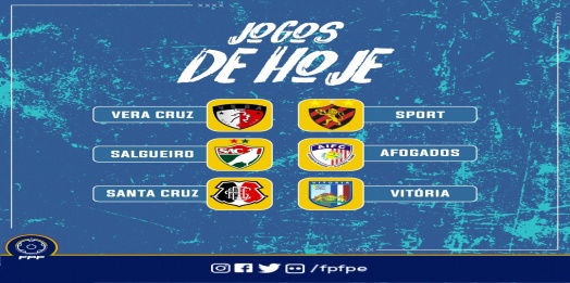Três jogos agitam a noite do PE 2021