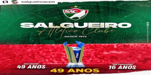 Parabéns ao atual campeão pernambucano. Parabéns, Salgueiro!