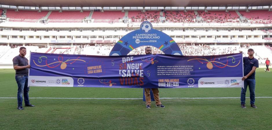 FPF abraça a campanha do Hemope Doe Sangue e Salve Vidas